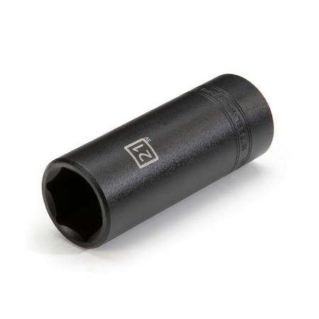 Steelman 1/2-Inch Drive x 21mm Deep 6-Point Impact Metric Single Socket 78291